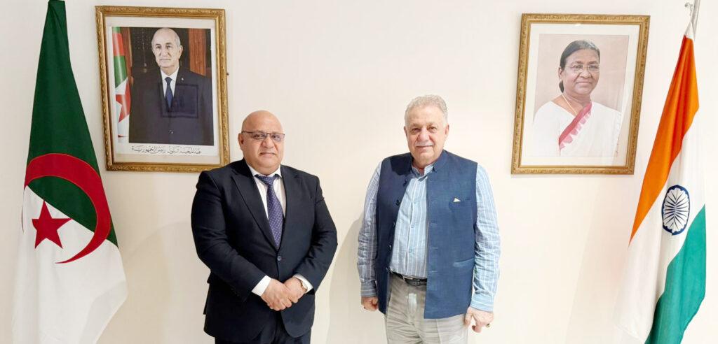 H.E Abdenor Khelifi, Ambassador of Algeria in New Delhi discuss the avenues of enhancing cooperation and boosting bilateral trade with the India and Arab Countries Chamber of Commerce, Industry and Agriculture (IACCIA)