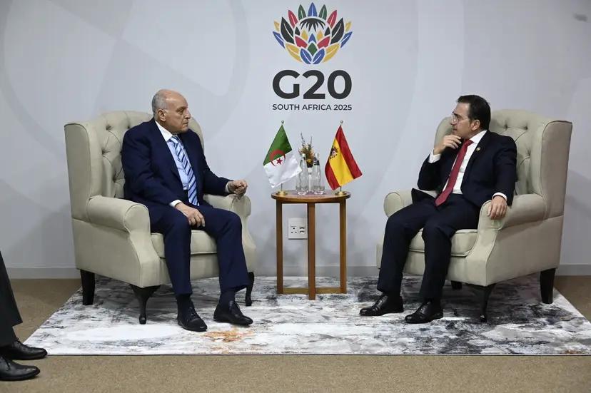 السيّد عطاف يجري محادثات ثنائية مع نظيره الإسباني